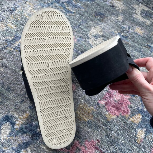 Like New Indosole Cross Platform Sandal Black/Sea Salt, size 8-9 - Picture 8 of 8